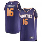 Camiseta Tyler Johnson 16 Phoenix Suns Icon Edition Púrpura Hombre